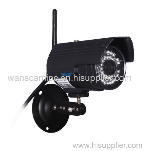 wanscam sd card recording bullet 0.3mp outdoor ir-cut ip camera