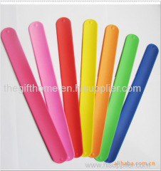 slap bracelet rubber band silicone wristband