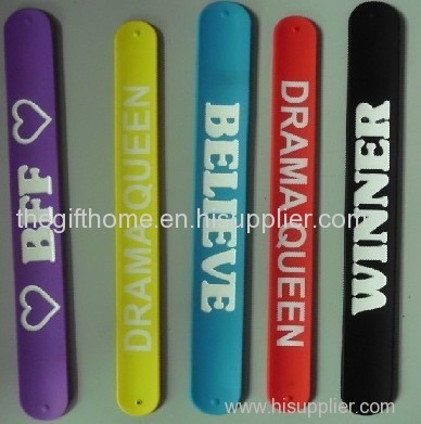 slap bracelets customized wristbands