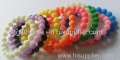 silicone bracelet round rubber band