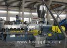 PET flakes plastic recycling granulator machine with twin screw extruder