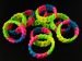 silicone rubber band girls' bracelet