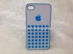 PC material cell phone case for Iphone5S(smooth surface acrylic pattern blue color)