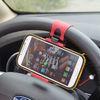Steering Wheel Cradle Holder Clip Car Mount for Mobile Phone GPS Auto Cell Phone Holder