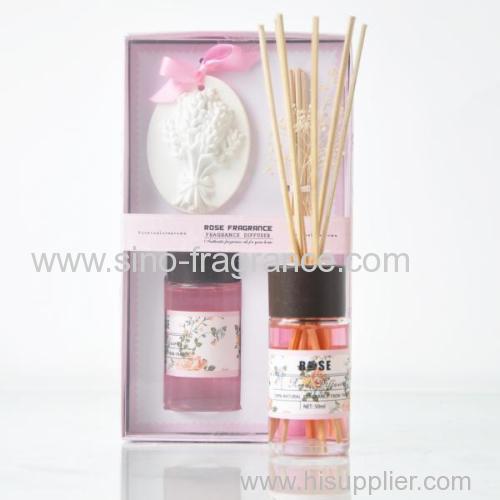 fragrance reed diffuser set with clay