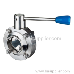 stainless steel Sanitary DIN Welded Butterfly Valve(304/316L)