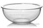 600ml Clear Reusable Borosilicate Glass Bowl Round , Home Dinner Bowl