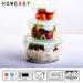 850ml Eco Friendly Round Pyrex Glass Containers For Storage Food