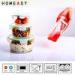 Modern Food Grade Pyrex Round Glass Containers , Restaurant Food Storage Containers