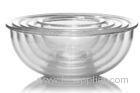 Heat Resistant Pyrex Borosilicate Glass Bowl With Lids , Salad Container