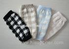 Warm Argyle Long Knitted Arm Warmer Fingerless Gloves With Hand Link For Girls