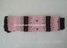 Fashion Pink Knitted Leg Warmers , Women's Cotton Knitted Leg Warmers For Winter