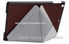 Super Slim Apple iPad Protective Case , Brown Leather iPad Air Cover