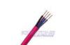 Red 4 Core Fire Resistant cable , Low Smoke Fire Alarm System Cable