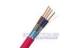 FRLS Red Copper Conductor Cables , 1.00mm2 shielded alarm Cable for Industrial