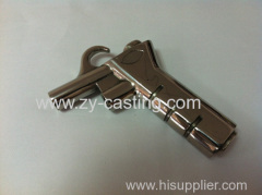 stainless steel 304 shape like a gun silica sol casting decoration