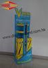 Blue Supermarket Corrugated Cardboard Floor Display Stand for Stationery