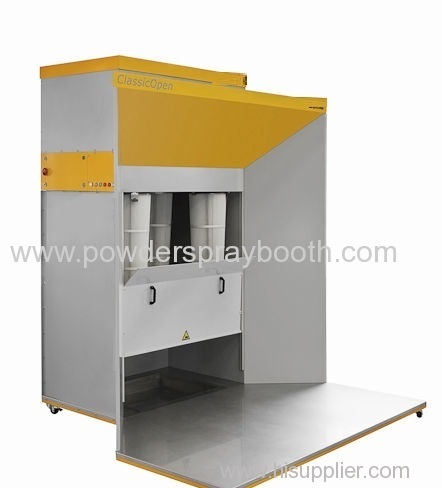 industrial powder coating spray booth
