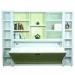Single child contemporary Horizontal Wall Bed , wood wall mounted beds