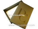 Folded Press Veins DC Paper Keepsake Gift Boxes With Lid, Matt Coated