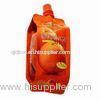 12 Colors PET / AL / PE Plastic Spout Pouch Packaging Biodegradable For Orange Juice