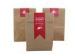 300gsm Brown Recycled Paper Bags , Eco Friendly Kraft Paper Bag