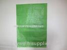 Green Plastic Polypropylene Woven Food , Rice , Flour , grain bags 10kg 25kg