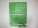 Green Plastic Polypropylene Woven Food , Rice , Flour , grain bags 10kg 25kg