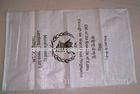 Customized Plastic white woven polypropylene bags for packing flour 60 x 100cm