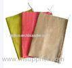 25kg 50kg PP Laminated Woven Sugar Rice Feed Fertilizer Bag Yellow , Red Color