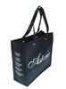 Custom environmentally friendly Printed PP Non Woven Bag black color for advertising