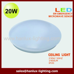 CE RoHS LED ceiling with light sensor switch