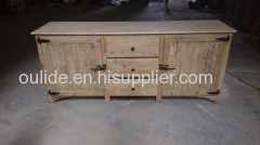 3 drawer old fir side cabinet