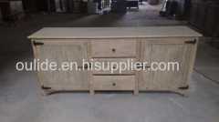 3 drawer old fir side cabinet