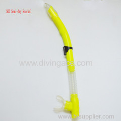 Professional adult 100% silicone diving snorkel