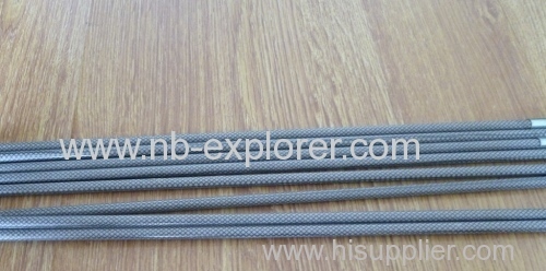 Fiberglass tent poles with pvc wrapping