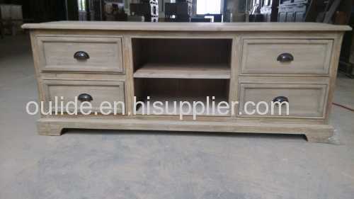 160*45*60 cm the old fir TV bench contain cabinets
