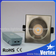 Energy saving 8W COB LED down light with 5~100% standard dimmer