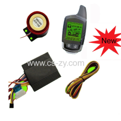 stand alone two way LCD motorcycle alarm system