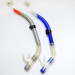 Professional diving snorkel with silicone mouth piece