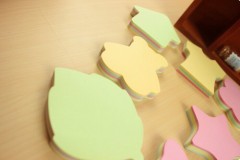 variety of style / fruit color sticky note