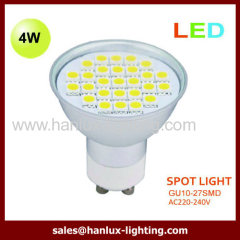 4W 320LM GU10 base TUV CE ROHS report SMD LED lamp