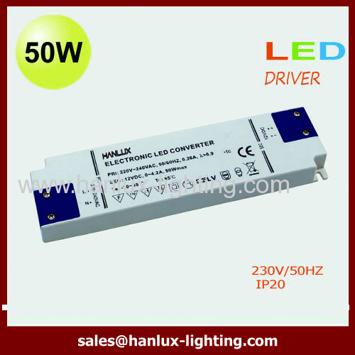 AC220-240 50W constant voltage led transformer