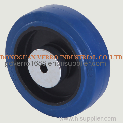 Industrial elastic rubber wheels