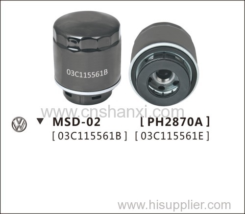 Auto parts oil filter for POLO SPORTY