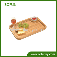 Bamboo snacks serving tray