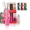 reed diffuser set rattan sticks/reed diffuser with printing glass bottles/the latest reed diffuser in gift set