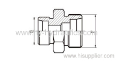 Male reducer hydraulic adapter Straight metric