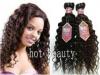 Custom Long Non Remy Human Hair Extension Brown , Indian Lady Curly Hair