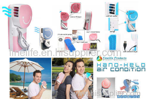 Portable Cooler/ Hand-held Air Condition/Personal Evaporative Cooling Fan